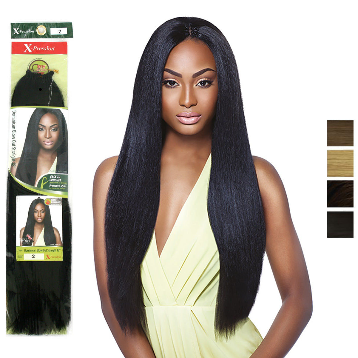 X Pression  Syn Dominican Blow Out Straight Braid