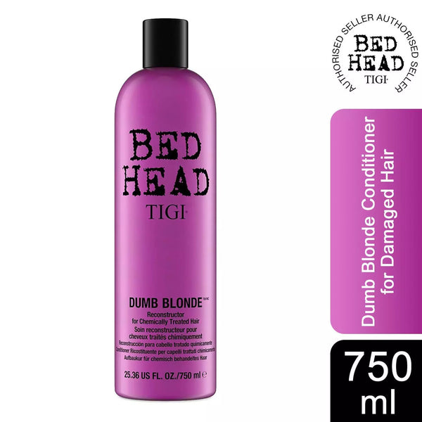 Bed Head by Tigi Dumb Blonde Reconstructor Conditioner for Damaged Hair 200/750ml - Afro Hair Boutique