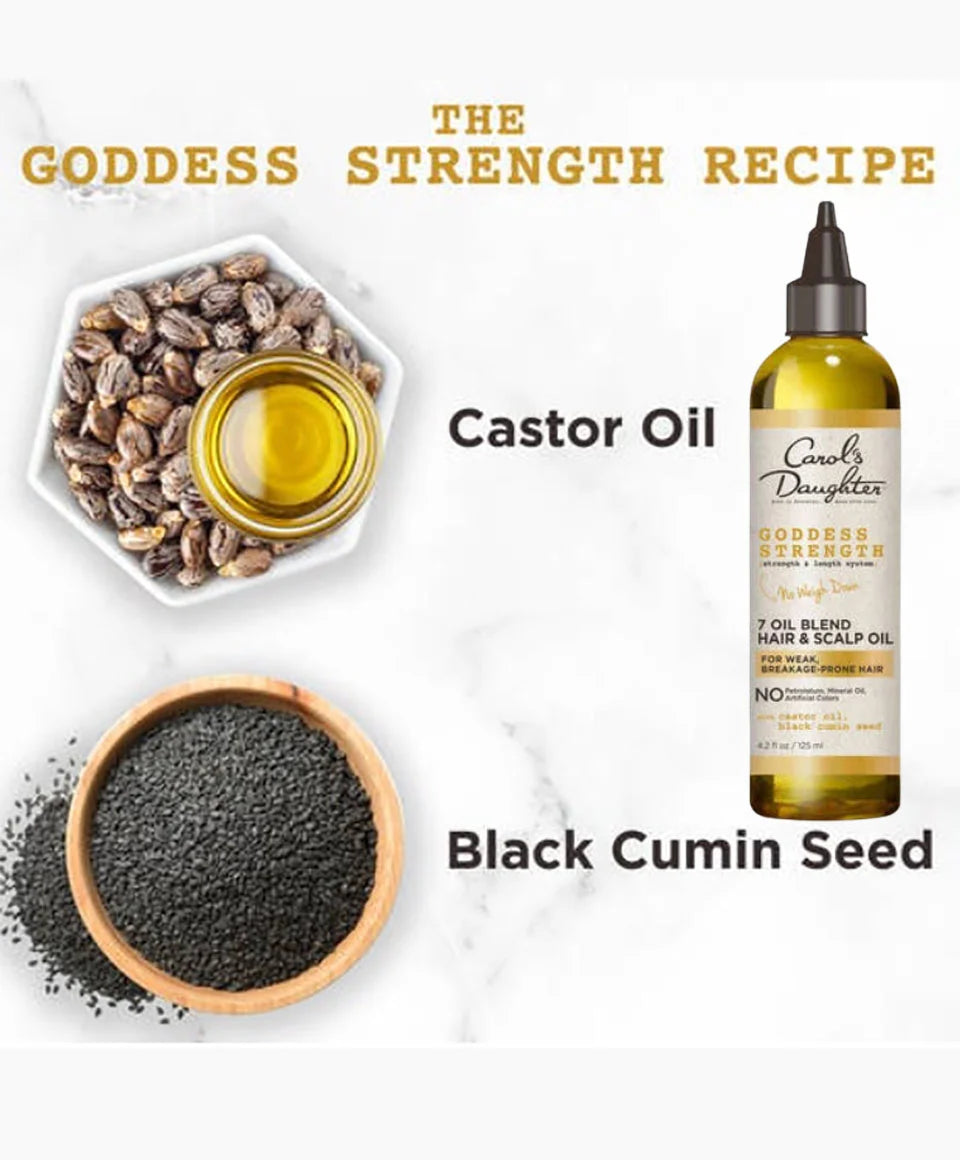 Carols Daughter Goddess Strength 7 Oil Blend Hair &Scalp Oil For Weak Hair 125ml