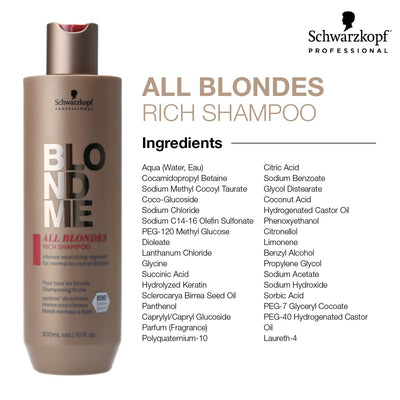 Schwarzkopf Blondme All Blondes Rich Shampoo 300ml / 1000ml