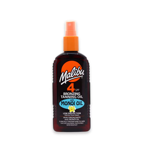 Malibu Bronzing Tanning Oil With Monoi Oil SPF4 200ml