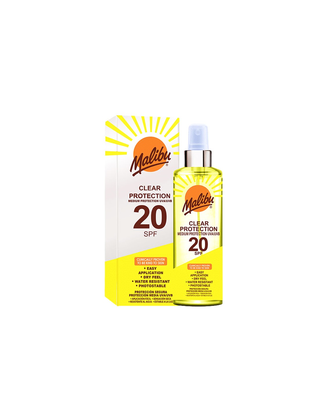 Malibu Clear Protection Spray SPF20 250ml
