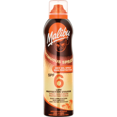 Malibu Continuous Spray Dry Oil Spray Sun Protection SPF6 175ml