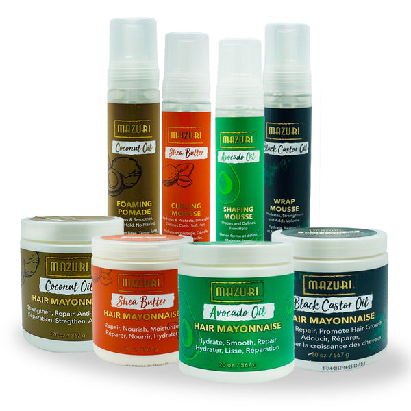 Mazuri Mayonnaise and Wraps | Full Range – Hair Mayonnaise & Styling Mousse - Afro Hair Boutique