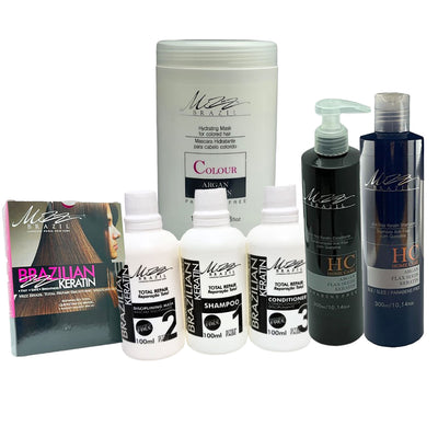 Mizz Brazil | Anti Frizz Shampoo, Conditioner And Hydrating Hair Mask Full Range