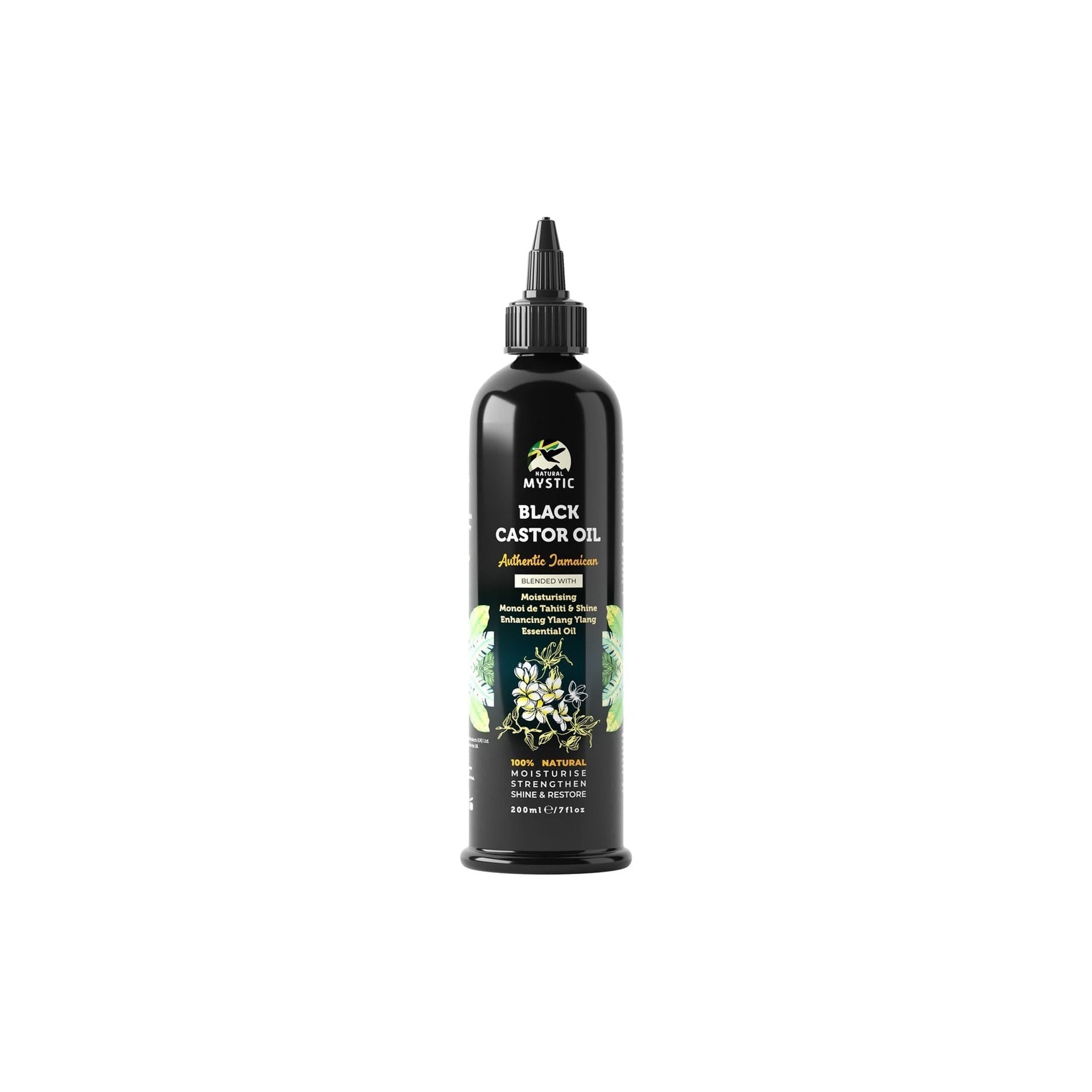 Natural Mystic Jamaican Black Castor Oil Blended Monoi De Tahiti And Ylang Ylang Essential Oil