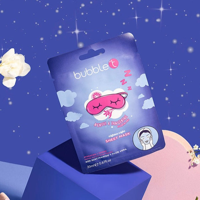 Bubble T Cosmetics Neroli And Tangerine Nightea Night Sheet Mask 20ml