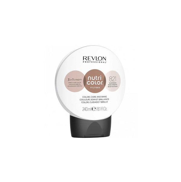 Revlon Nutri Color Filters 3 In 1 Colour Cream 821 Silver Beige 240ml - Afro Hair Boutique