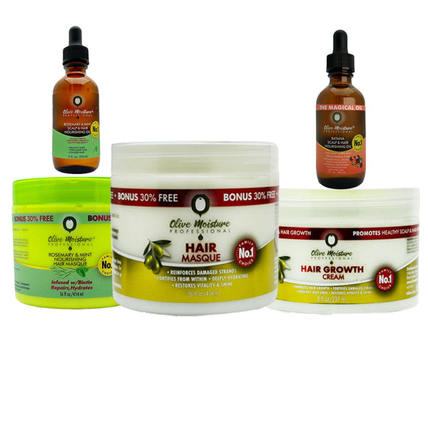 Olive Moisture Professional | Shampoo/ Conditioner/Mousse/Hair Mask - Full Range
