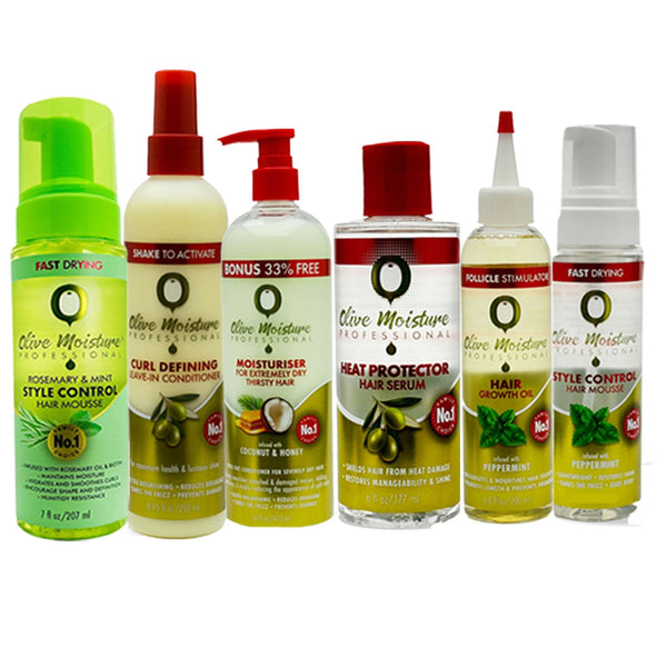 Olive Moisture Professional | Shampoo/ Conditioner/Mousse/Hair Mask - Full Range