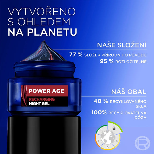 Loreal Paris Loreal Men Expert Power Age Recharging Night Gel 50ml