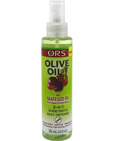Organic Root Stimulator ORS Olive Oil With Grapeseed Oil 2 N 1 Shine Mist And Heat Defense