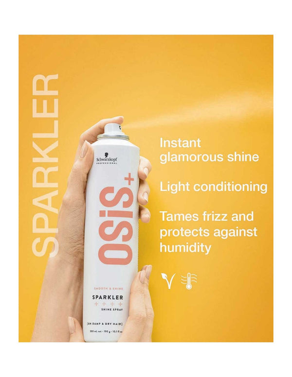 Schwarzkopf Osis Plus Smooth And Shine Sparkler Shine Spray - 300ml - Afro Hair Boutique