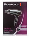 Remington Power Dry 2000 Hair Dryer Black D3010
