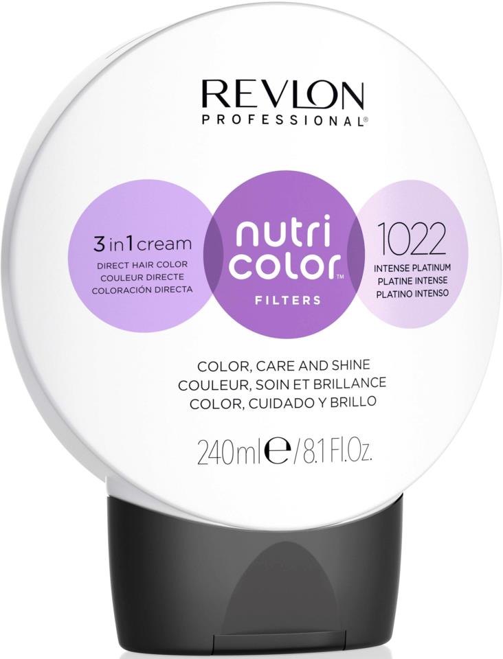 Revlon Nutri Color Filters 3 In 1 Colour Cream 1022 Intense Platinum 240ml