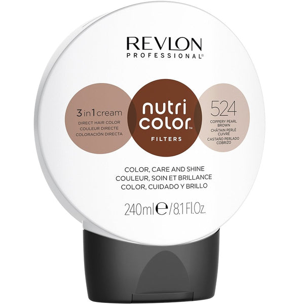 Revlon Nutri Color Filters 3 In 1 Colour Cream 524 Coppery Pearl Brown 240ml - Afro Hair Boutique