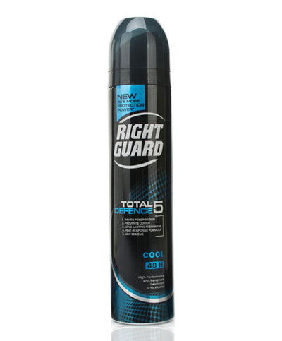 Schwarzkopf Right Guard Total Defence 5 Cool Anti Perspirant Deodorant - 250ml