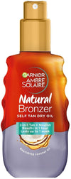 Garnier Ambre Solaire Natural Bronzer Self Tan Dry Oil With Coconut Oil 150ml