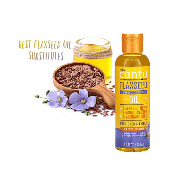 Cantu Shea Butter Flaxseed Smoothing Oil 100ml - Afro Hair Boutique