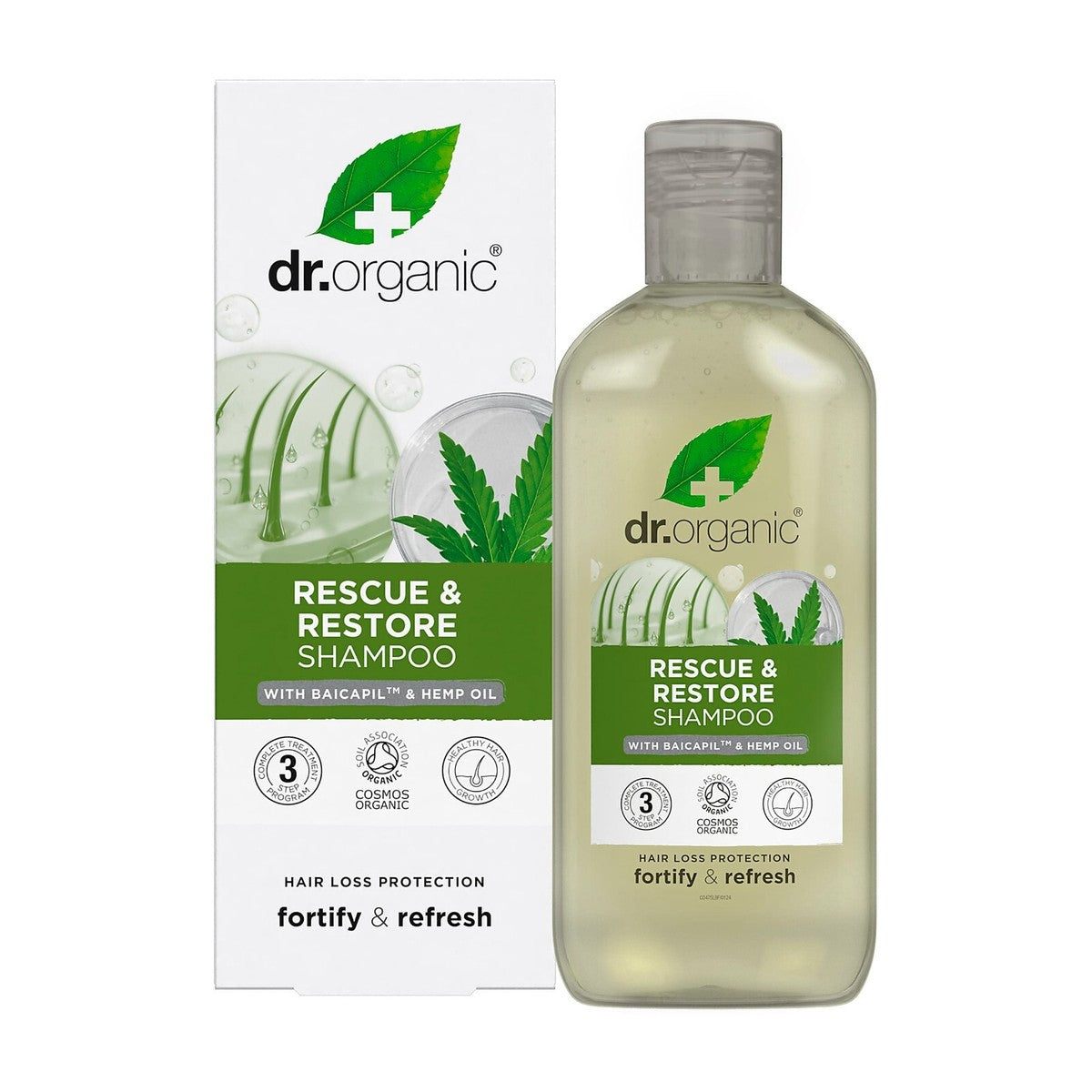 Dr Organic Dr Bioactive Haircare Organic Hemp Oil Rescue Shampoo 265ml