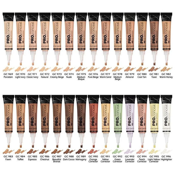 LA Girl Creamy HD Pro Concealer Colour-Corrector Highlighter 8g - 43 shades - Afro Hair Boutique