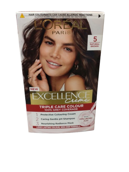 Loreal Paris Loreal Excellence Creme Triple Care Colour 5 Natural Brown