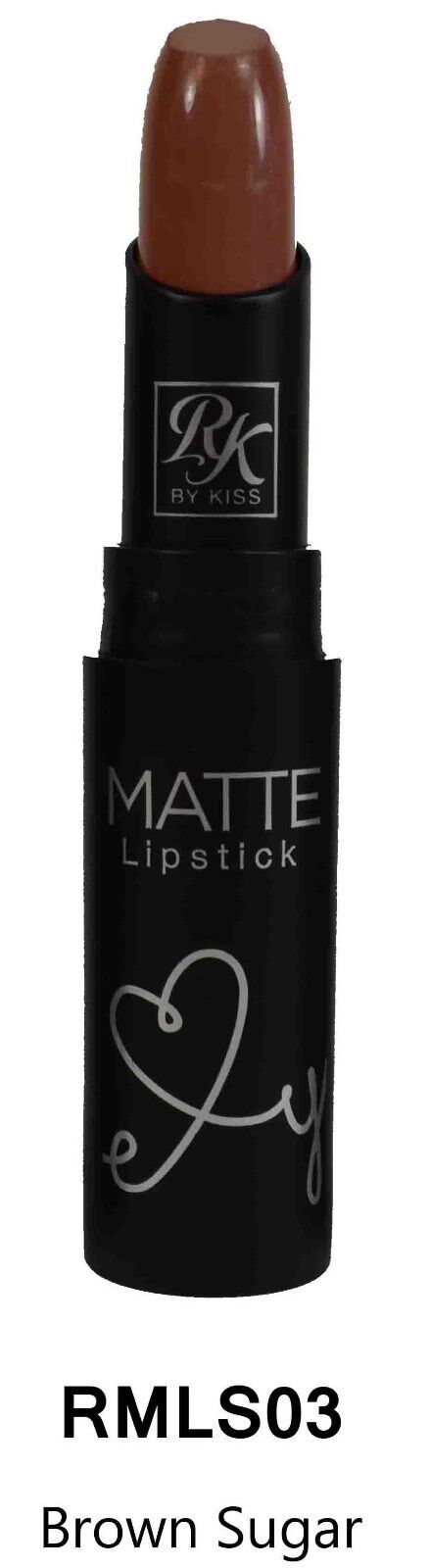 RK By Kiss Matte Lipstick 03 Brown Sugar 3.5g