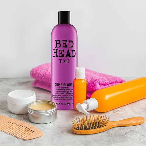 Bed Head by Tigi Dumb Blonde Reconstructor Conditioner for Damaged Hair 200/750ml - Afro Hair Boutique