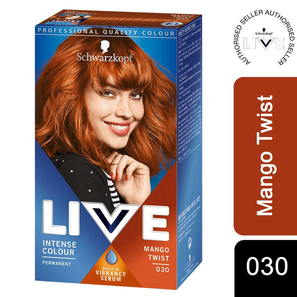 Schwarzkopf Live Mango Twist Permanent HairDye, IntenseColour 030 MangoTwist - Afro Hair Boutique