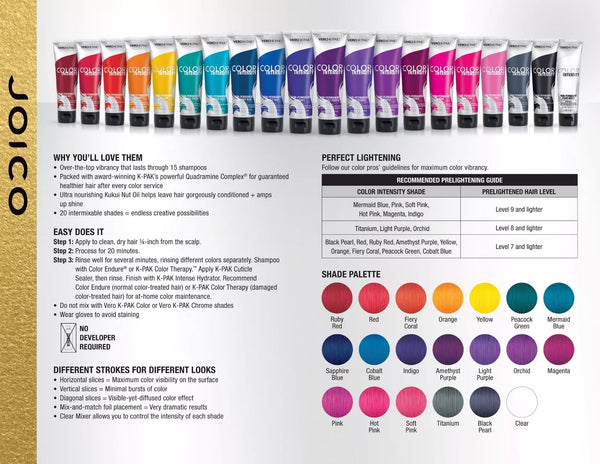 JOICO Vero K-PAK Color Intensities Semi-Permanent Hair Dye 118ml  Various Shades - Afro Hair Boutique