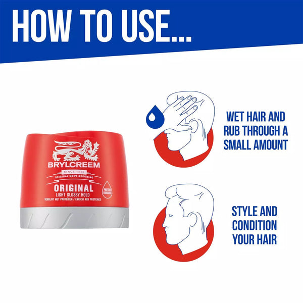 Brylcreem Original Hair Dressing Red Cream 150ml / 250ml - Afro Hair Boutique