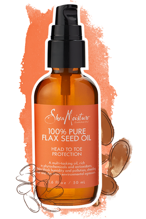 Shea Moisture 100% Pure Flax Seed Oil Head To Toe Protection 47ml