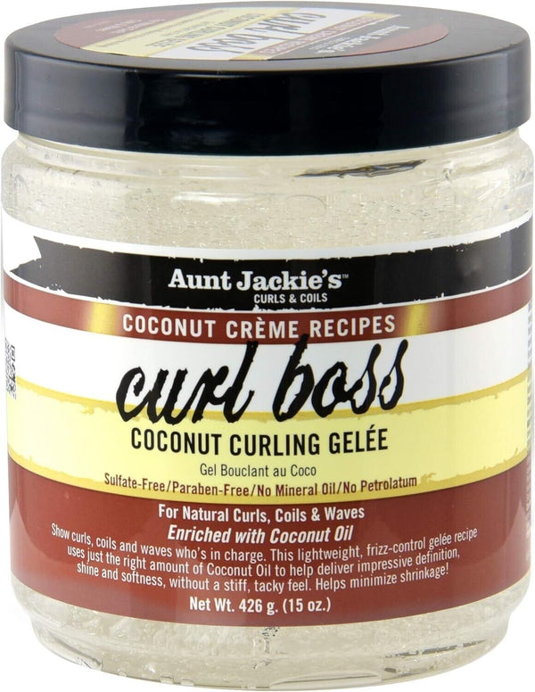 Aunt Jackie's Curl Boss Coconut Curling Gelee 426g - Afro Hair Boutique