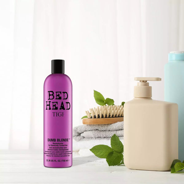 Bed Head by Tigi Dumb Blonde Reconstructor Conditioner for Damaged Hair 200/750ml - Afro Hair Boutique