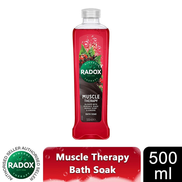 Radox 100% Nature Inspired Fragrances Muscle Therapy Bath Soak 500ml - Afro Hair Boutique