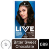 Schwarzkopf Live Intense Colour Permanent Hair Dye , 089 Bitter Sweet Chocolate