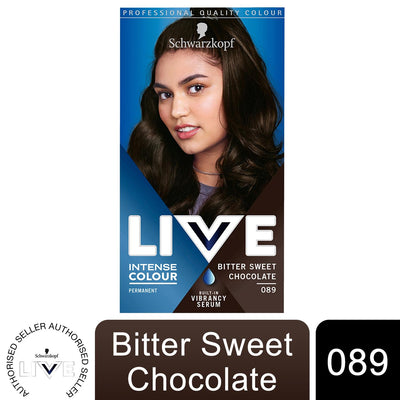 Schwarzkopf Live Intense Colour Permanent Hair Dye , 089 Bitter Sweet Chocolate