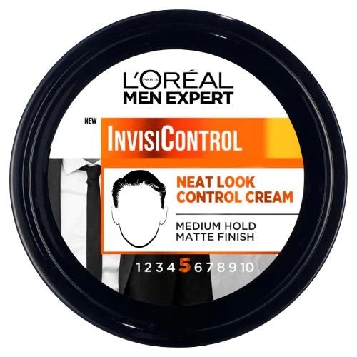 Loreal Paris Men Expert Invisicontrol Neat Look Control Cream 150ml - Afro Hair Boutique