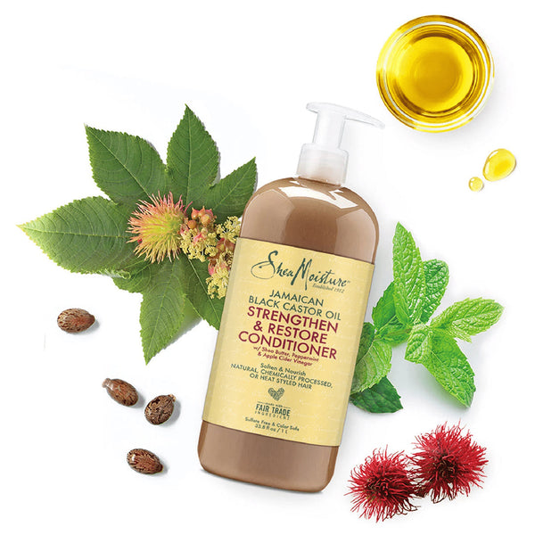 Shea Moisture Jamaican Black Castor Oil Strengthen And Restore Conditioner 384ml - Afro Hair Boutique