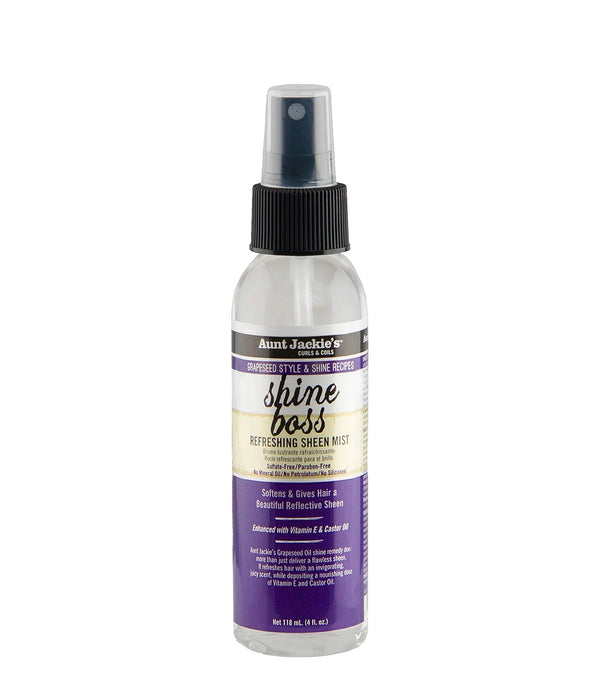 Aunt Jackie's Grapeseed Shine Boss Refreshing Sheen Mist 118ml - Afro Hair Boutique