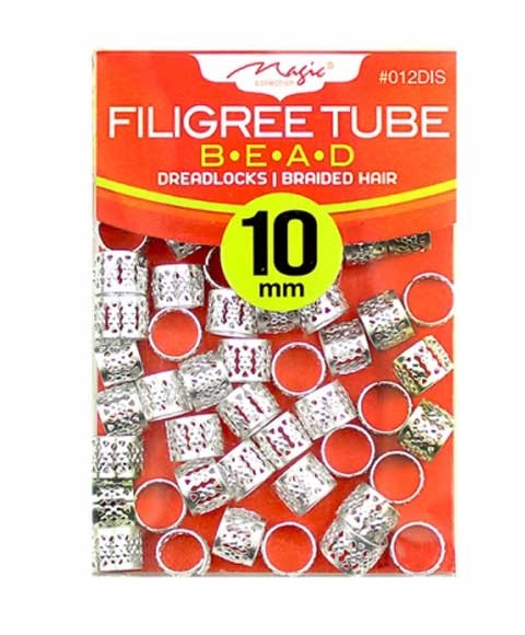 Bee Sales Magic Collection Filigree Tube Bead 012DIS Silver