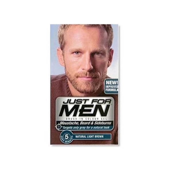 Just For Men Moustache & Beard Brush-In Colour Gel - Dark Brown Black