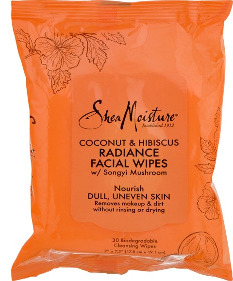 shea moisture Coconut And Hibiscus Radiance Facial Wipes