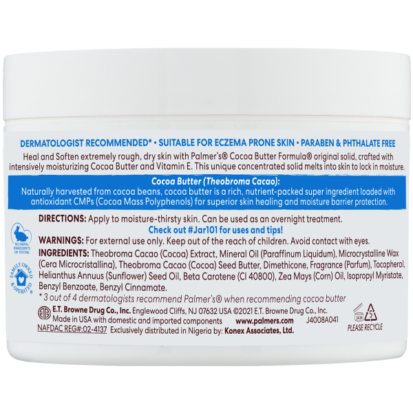 Palmer's Cocoa Butter Original Solid Formula Cream Tub - 270g x 2 - Afro Hair Boutique