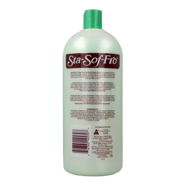 Sta Sof Fro Aloe Vera Hand And Body Lotion 1000ml - Afro Hair Boutique