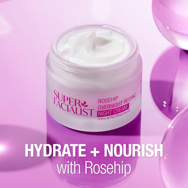Super Facialist Rosehip Overnight Resync Hydrate Night Cream 50ml - Afro Hair Boutique