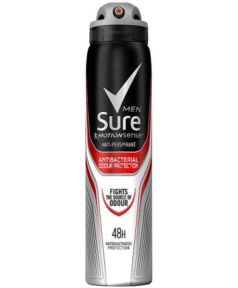 Sure Men Motionsense Antibacterial Odour 48H Protection Deodorant Spray