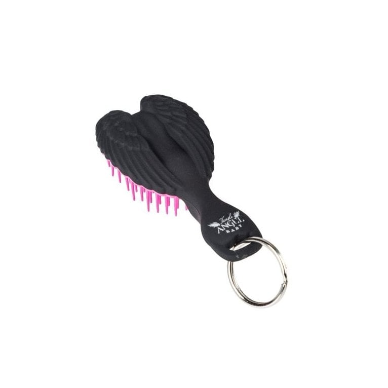 Tangle Angel Baby Keyring Brush Black Pink