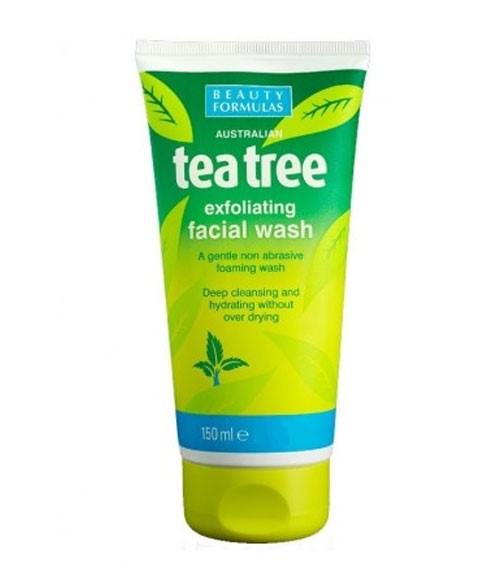 Beauty Formulas Australian Tea Tree Exfoliating Facial Wash