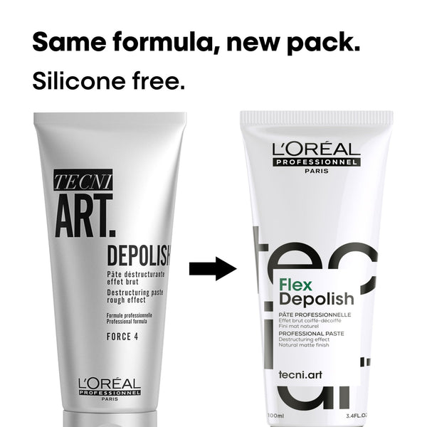 Loreal Tecni Art Depolish Destructuring Paste Force 4 100ml - Afro Hair Boutique